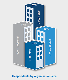 Respondents by organisation size